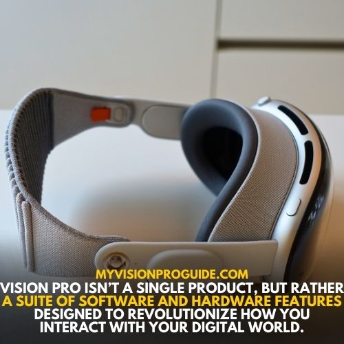 Vision Pro isn't a single product, but rather a suite of software and hardware features designed to revolutionize how you interact with your digital world. 